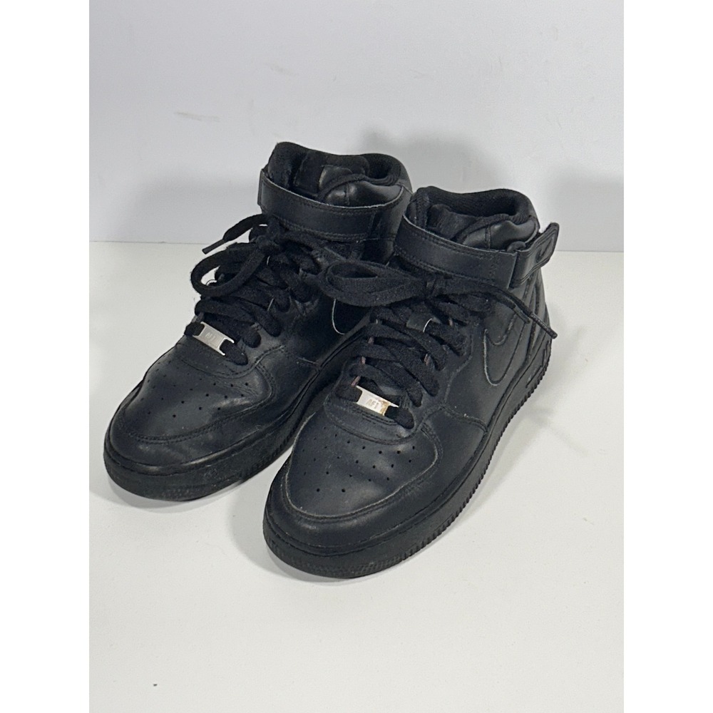 Nike Air Force 1 Mid LE Black Black DH2933-000 Kids Size 6.5Y Sneakers